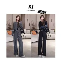 玖黛衣【无界】新款百搭时尚休闲裤子KZJ44383 KZJ44382