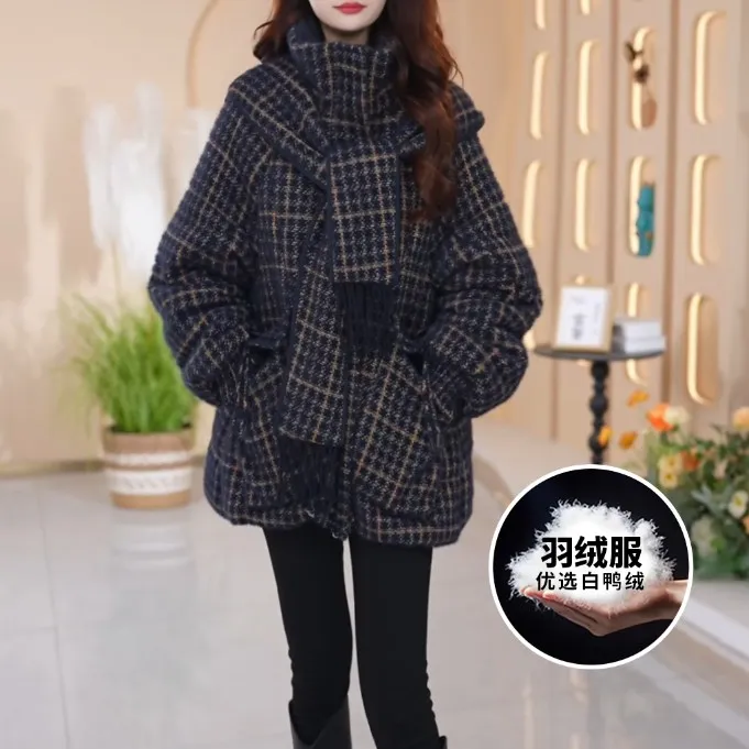 2025冬季新款时尚爆款洋气羽绒服外套百搭新款气质女奢华