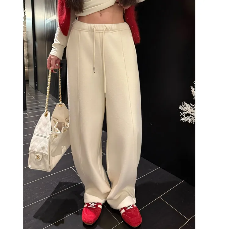 GUIDI GUDI【缓冲地带】秋冬宽松休闲百搭休闲裤/黄加蓝