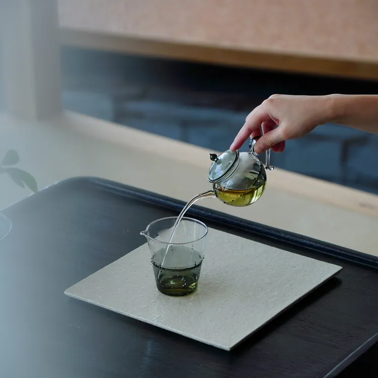 十卿 烟灰色泡茶壶 公道杯 品杯 茶杯 耐热玻璃 | 春晖系列