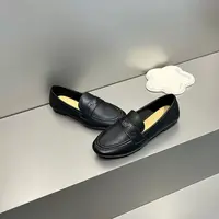 6118181新款头层羊皮平底舒适透气乐福单鞋