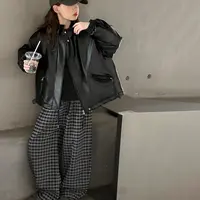 【Maila童装】女童短款夹棉皮衣外套洋气冬季韩系加厚皮夹克外套