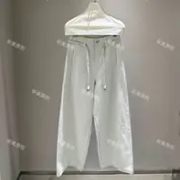 【媚儿穿搭】绑带阔腿裤显瘦显腿长牛仔裤