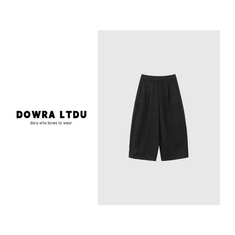 朵拉A【自在穿型】羊毛裤2025年冬季新款松紧纯色加绒休闲裤11-5516