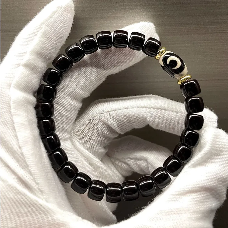 天珠-印尼原生态椰蒂手串颗颗精挑手工高抛精工直切原创文玩手链