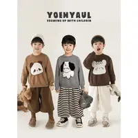 YOEHYAUL/幼悠冬壹波 抗起球包芯纱貂萌宠提花柔暖百搭毛衣 N6842