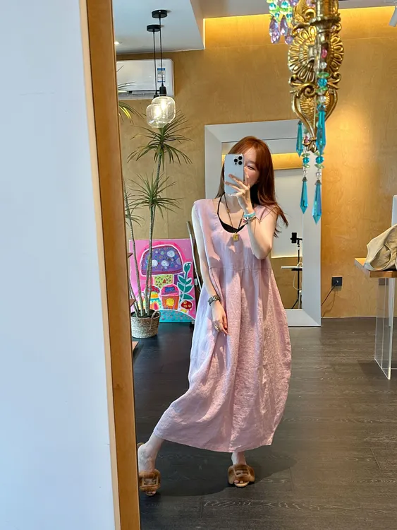 【BORAKOO】香芋紫宽松连衣裙