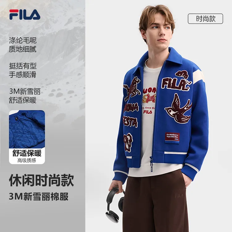 【FILA马上起飞】明星同款【新雪丽棉】男女时尚棒球服F11U619903F