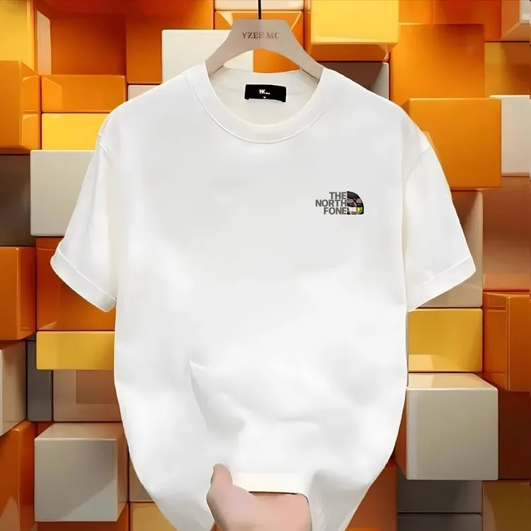 奥莱专柜秋冬短袖男300g重磅纯棉打底衫潮流休闲百搭夏季半袖男女