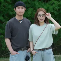 青式CYAN.C【超高弹针织果冻T恤】柔软透气凉感男女同款透气薄短袖