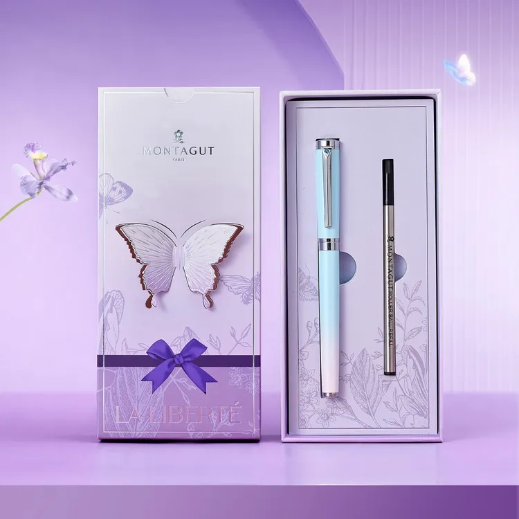 梦特娇签字笔女士高档精致礼盒宝珠笔中性笔女生小仙女用生日礼物