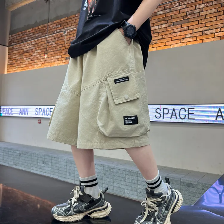 男童夏季工装短裤宽松休闲五分裤中大童潮流裤子薄款儿童中裤洋气
