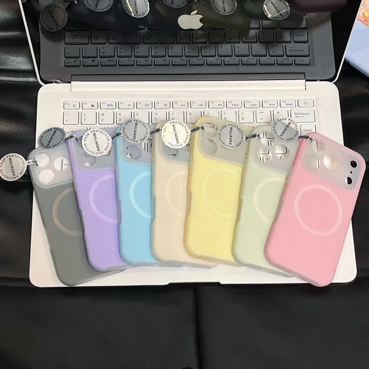 磁吸精孔果冻液态硅胶一体ai按键适用苹果iPhone17promax手机壳