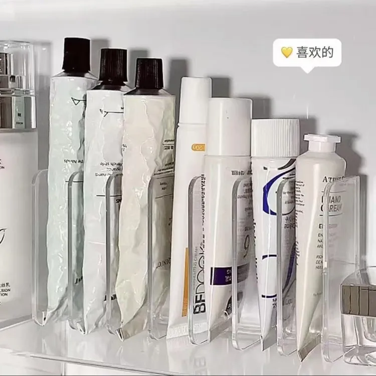 壁挂多功能收纳架卫生间洗面奶化妆品置物架镜柜牙膏沥水固定器