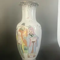 1234 粉彩福禄寿三星赏瓶