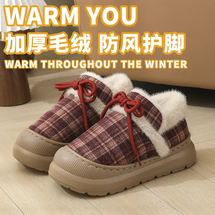 2025年新款防滑底情侣款室内居家用棉拖鞋女包跟外穿加绒棉鞋女士
