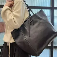 95新 Prada/普拉达 【蕾】3KE710 黑色蓝标子母大号托特包
