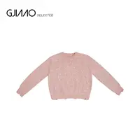 37001 破边亮晶晶半袖毛衣（微扎）