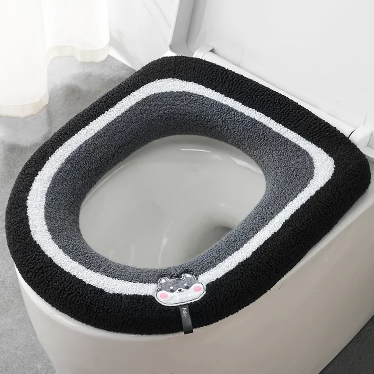 冬季加厚家用毛绒马桶垫子四季通用马桶坐垫坐便套加绒坐便套圈垫