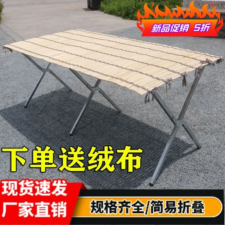 不锈钢摆地摊折叠货架伸缩多功能厚空架子移动便携带夜市展示架子