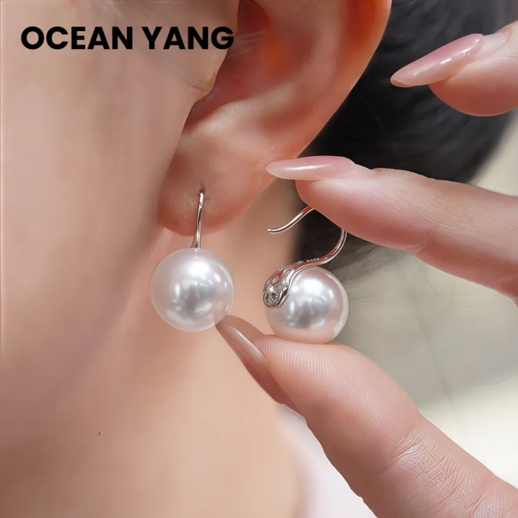 足银银制品 YyQs——999足银 12-14mm 高跟鞋款耳钩