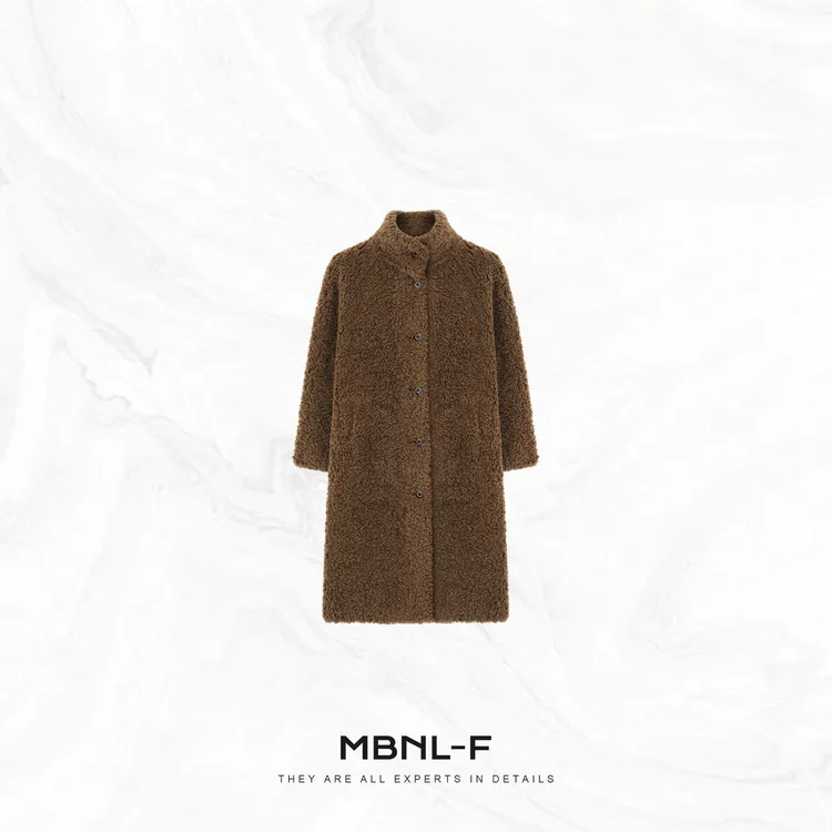 MBNL-F 小泰迪 100%羊毛经典时尚毛绒羊毛外套 秦磊XM-WT17722