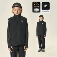 NEWBALANCE童装儿童男女2025新时尚轻薄款拼接羽绒马甲ND7JF4Z123