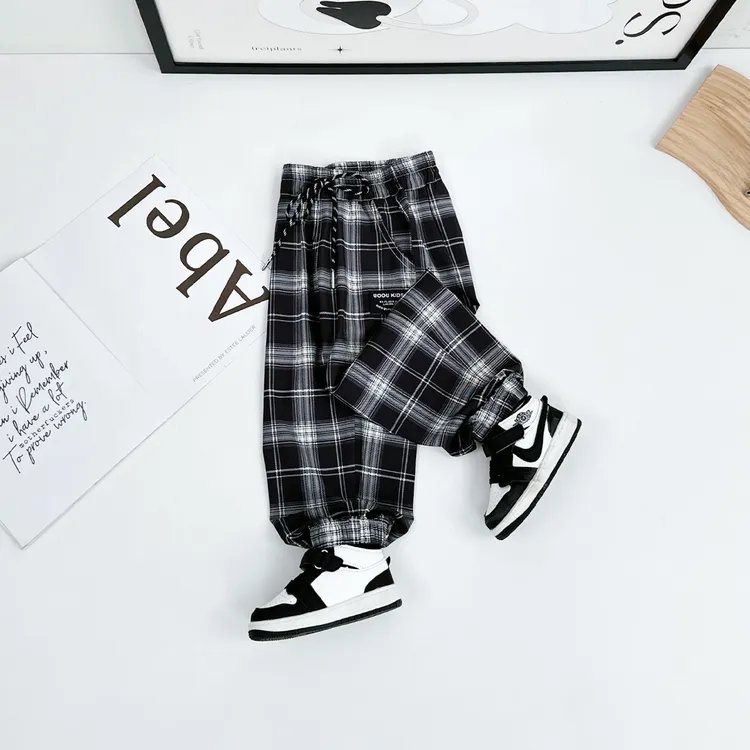 男童裤子薄款宽松休闲裤防蚊长裤儿童洋气潮CXF3658 悠悠童话童装