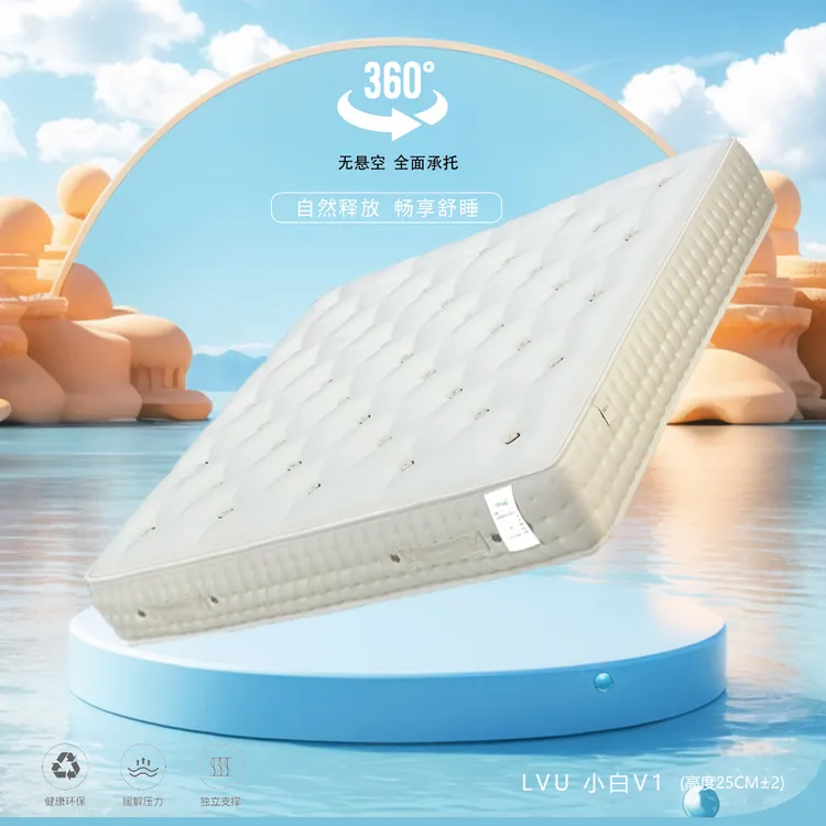 LVU床垫家用无胶水手工床垫马尾毛拉扣床垫子[小白V1]袋装适中