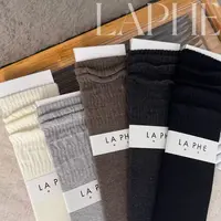 LAPHE 美拉德色系纯色秋冬百搭日常中筒袜