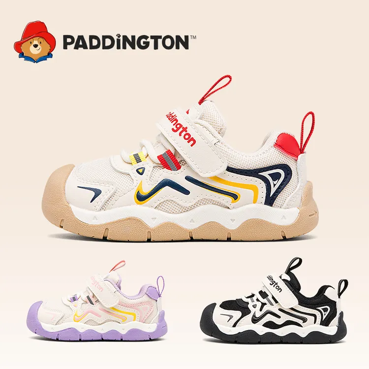 帕丁顿熊软底学步鞋2025秋季小童运动鞋透气防滑宝宝机能鞋-PD863