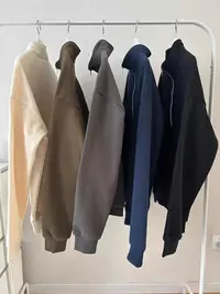 这个价格闭眼冲质感真的好！cleanfit半拉链卫衣