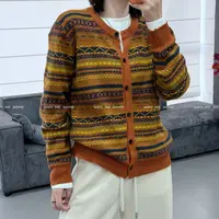 【落日开衫】落日橘复古高级感针织开衫99957