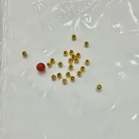 【SG】足金玛瑙金珠配件 约3mm多样发一颗