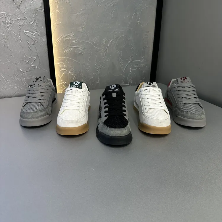 广州男鞋时尚百搭韩版软底包裹性舒适潮流夏季透气男士休闲板鞋