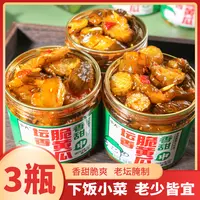 中大坛香脆黄瓜168*3厨房调味榨菜香甜蜜汁开胃腌菜即食下饭咸菜