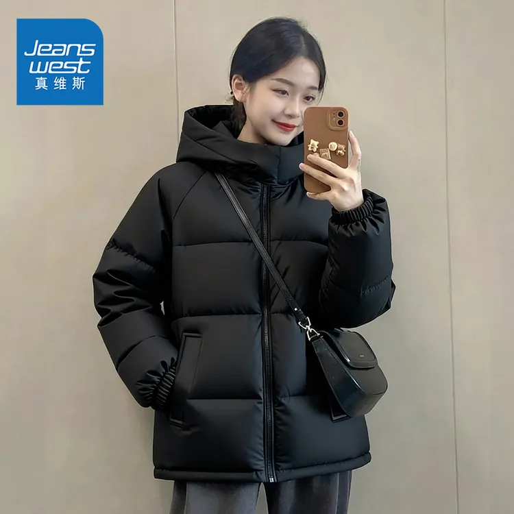 ZD真维斯晋江棉服女款爆款2025新款冬季穿搭加绒加厚大气保暖外套