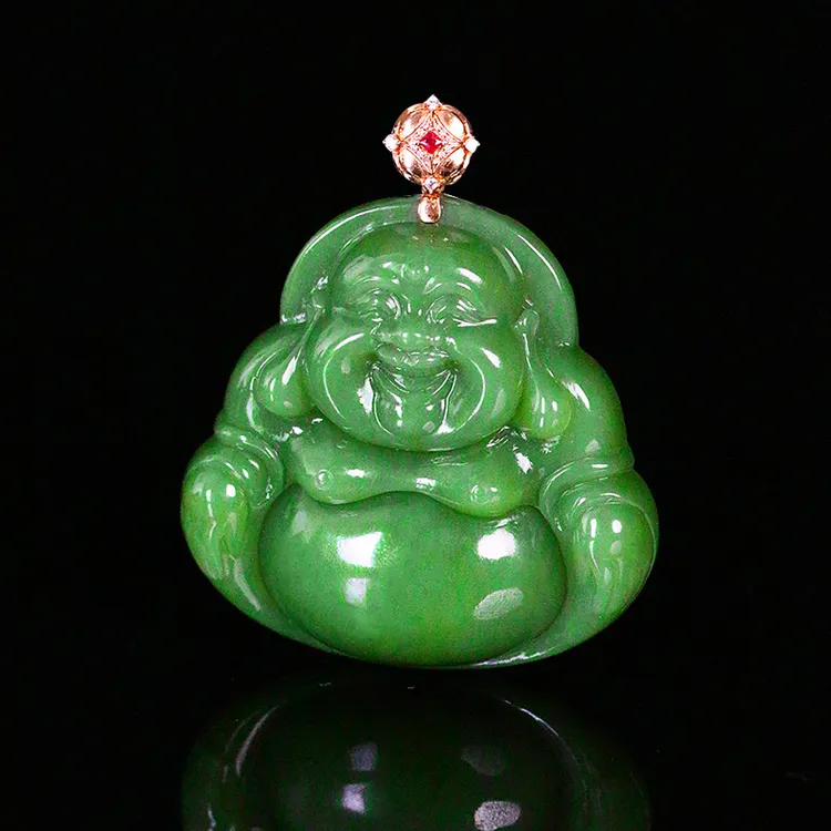 和田玉吊坠精美佛公时尚气质女款【8190AX】