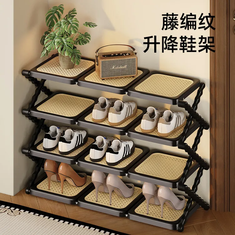 鞋架子家用门口多层2025新款高级感简易出租房用宿舍小型折叠鞋柜