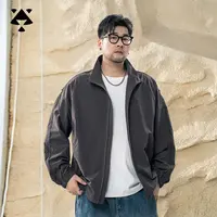 【双层防风】森老板大码轻奢痞帅男装胖男生春秋季夹克加肥加大外套