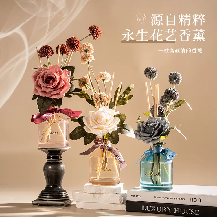 【花艺香薰】蔻依丝栀子花香薰摆件家用室内留香持久厕所香氛除臭