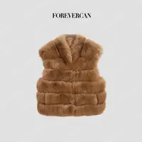 FOREVERCAN“鎏金琥珀”重磅限量款芬兰进口100狐狸毛FC57267