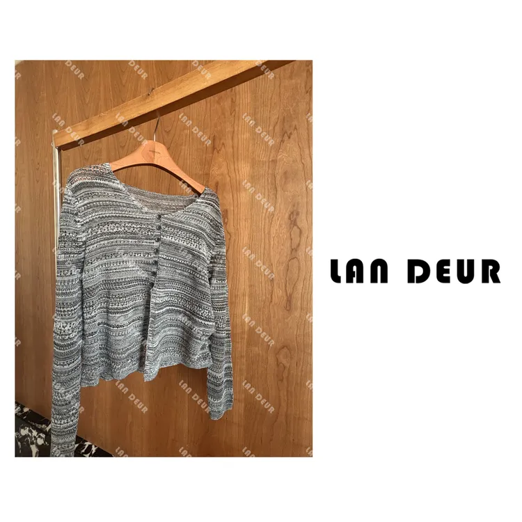 JIUJIU【兔子诗集】莱赛尔亚麻针织衫设计感镂空薄款防晒长袖时尚