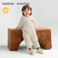 【balaOne】巴拉巴拉婴儿连体衣宝宝棉服爬服哈衣2025新简约时尚萌