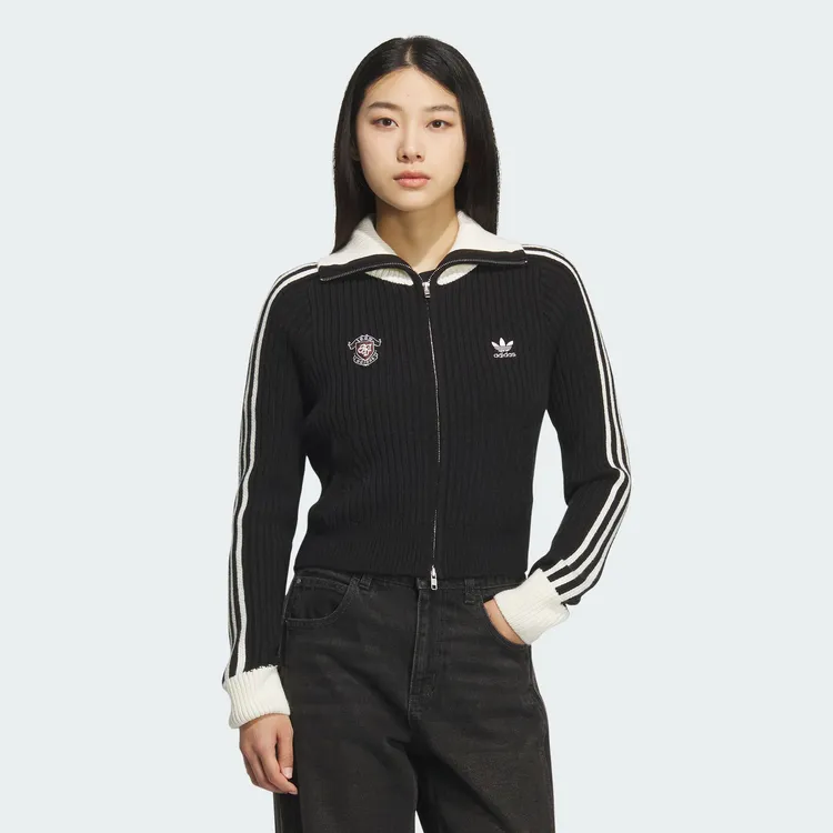 阿迪达斯三叶草冬季女子运动休闲夹克外套KF0718