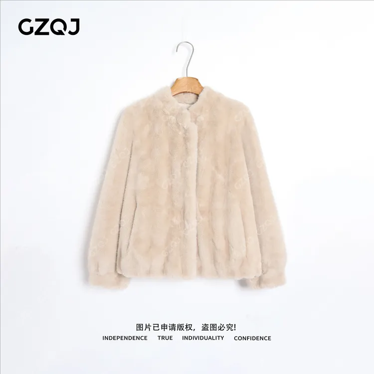 老琴私服【暖月浮光】时尚温柔风设计师长袖毛毛外套女冬款 98130