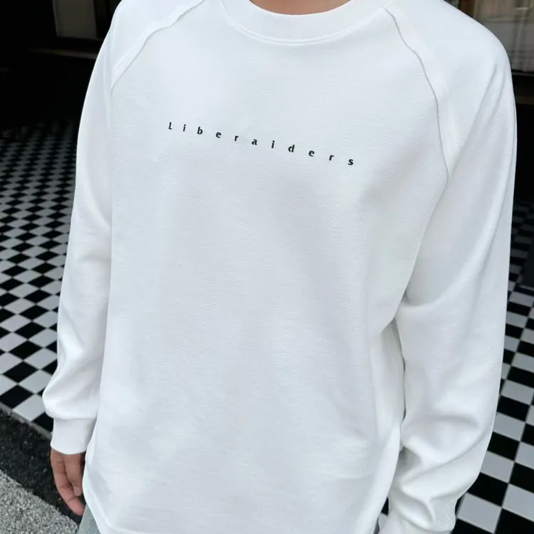 宽松印花男士休闲卫衣圆领秋冬男士休闲宽松拼接毛巾叁禾60397