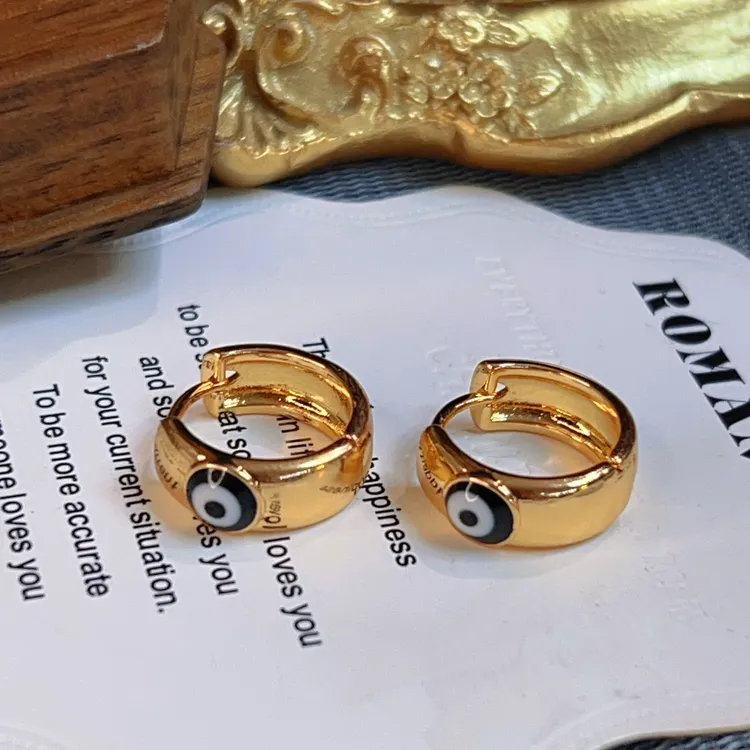 铜合金珐琅耳饰 哈尼西牧时尚百搭耳环#0009229