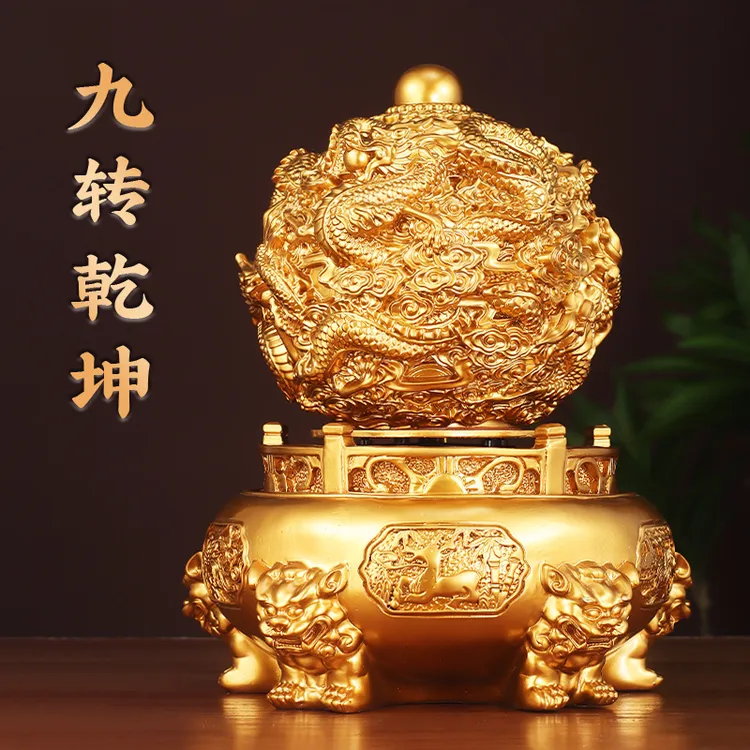 【明德老师推荐德家】九转乾坤鼎寓意吉祥如意富贵长存 摆件