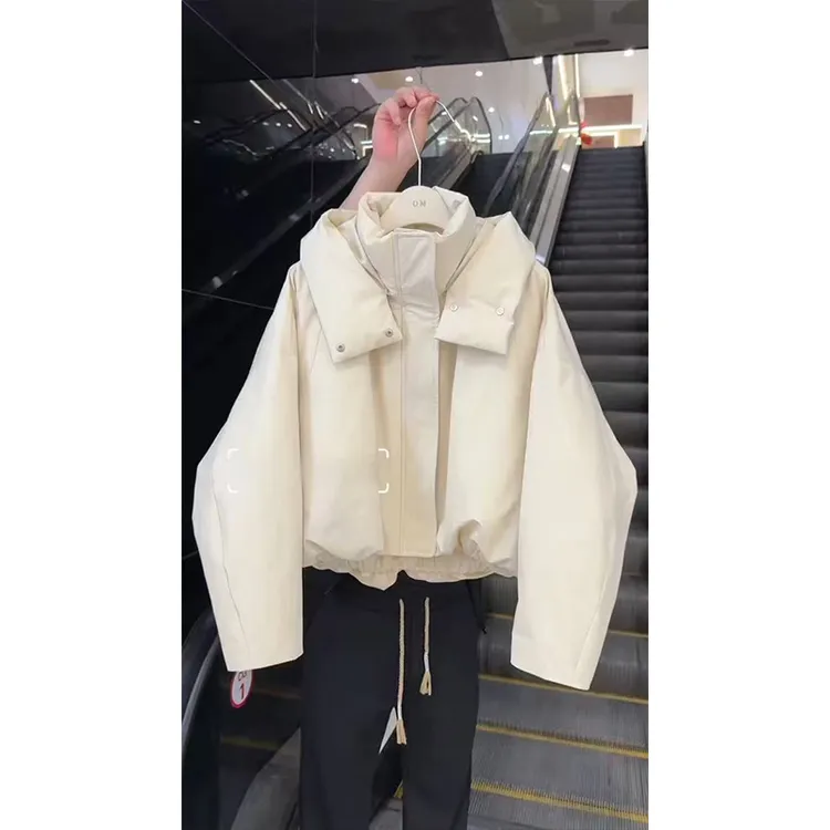 时尚穿搭女2025冬季新款气质显瘦不规则休闲长袖保暖防风外套